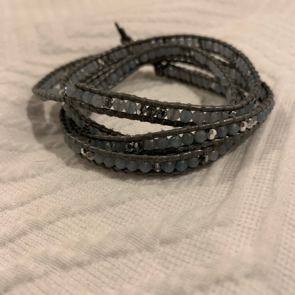 Chan Luu silver / grey wrap bracelet - Picture 5 of 7